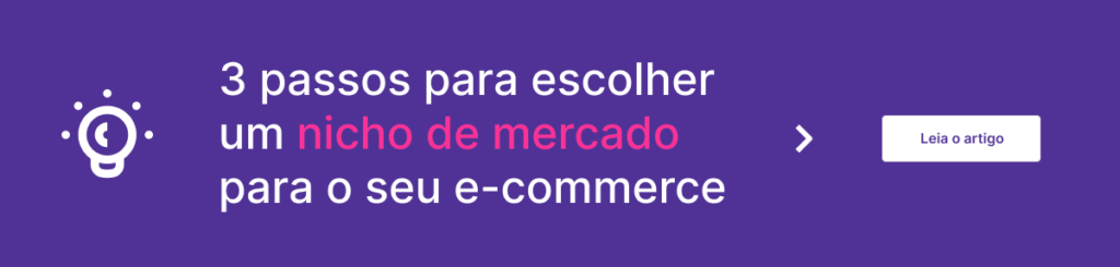 Botão para ler artigo sobre nicho de mercado para e-commerce