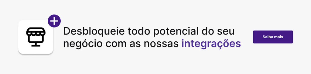 Botão para conhecer as integrações da Yampi