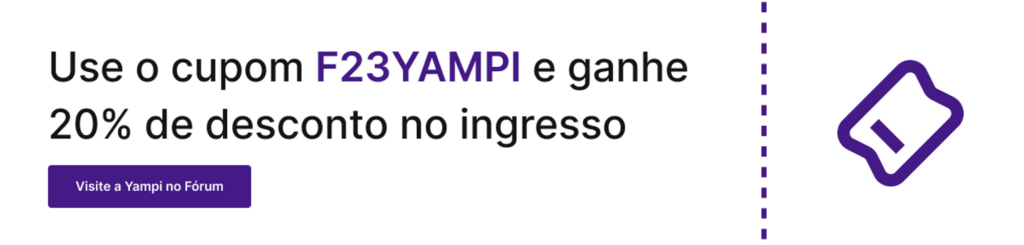 Botão para inscrição no Fórum E-commerce Brasil 2023