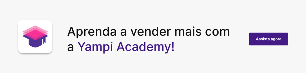 Botão para assistir Yampi Academy