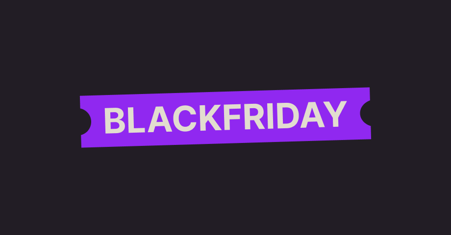 Tag de promoção para Black Friday