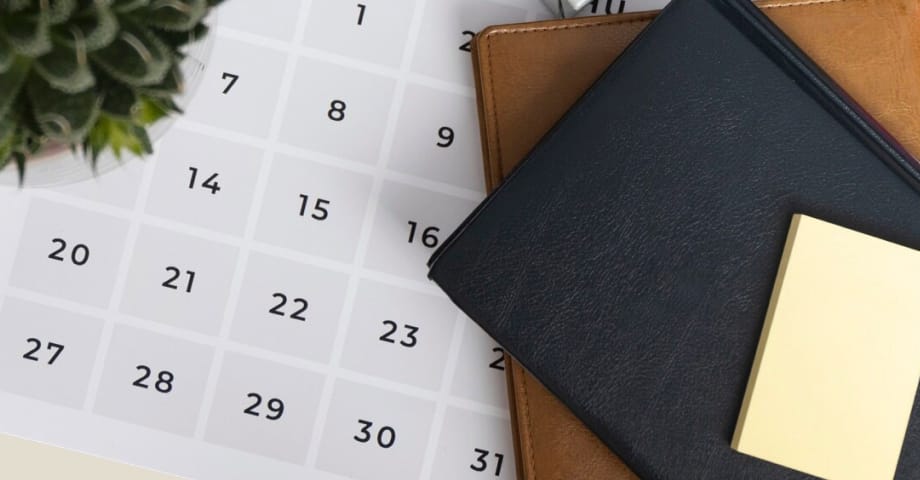 calendário comercial