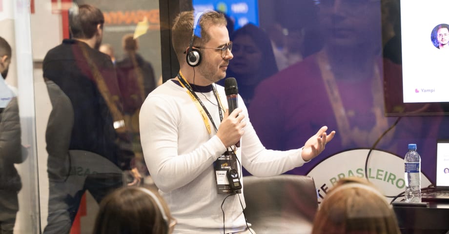 Lucas Colette, CEO da Yampi, no Fórum E-commerce Brasil