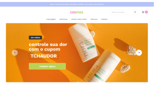 Pré-visualização do tema Cosmos