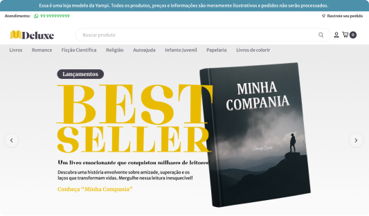 Pré-visualização do tema DELUXE