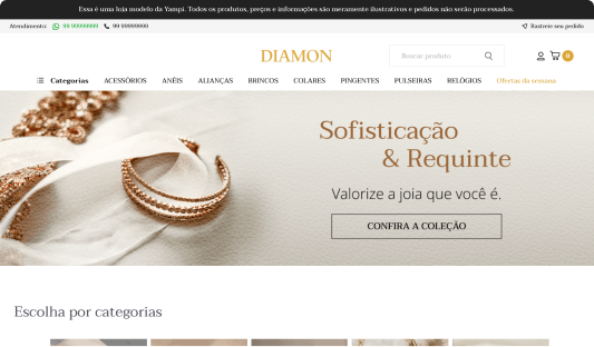 Pré-visualização do tema DIAMON