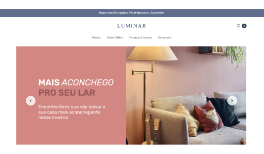 Pré-visualização do tema Luminar