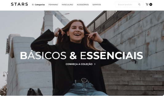 Pré-visualização do tema Stars