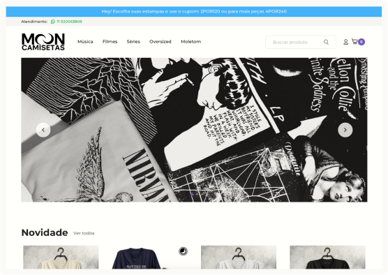 Screenshot do website Wine Outlet